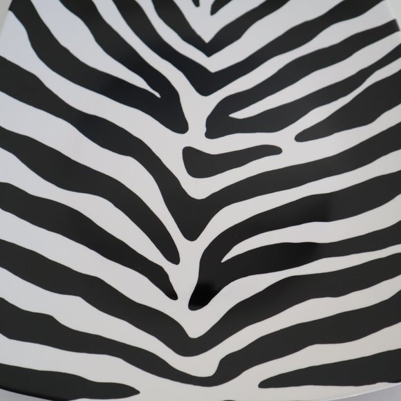 Zebra Pattern Accent Fine China Serving Plate, 222 Fifth - Picture 6 of 8